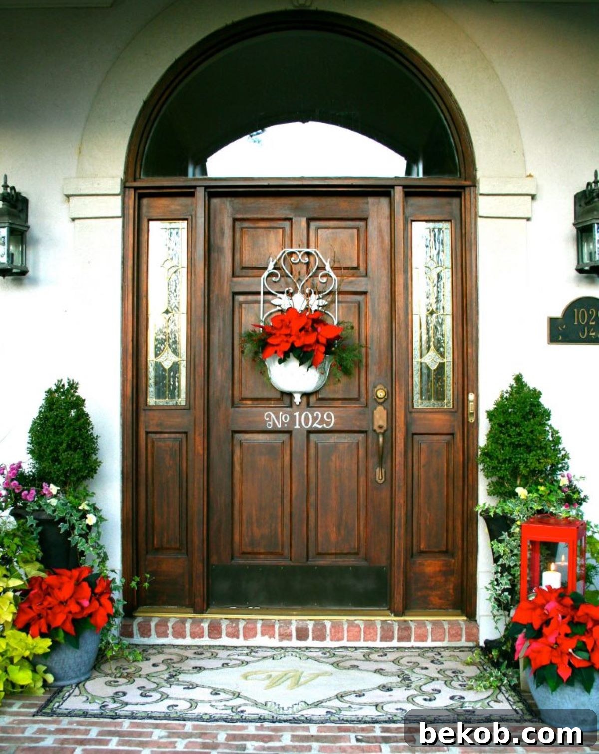 Poinsettia Door Design Refresh Style