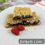 Raspberry Oatmeal Bar
