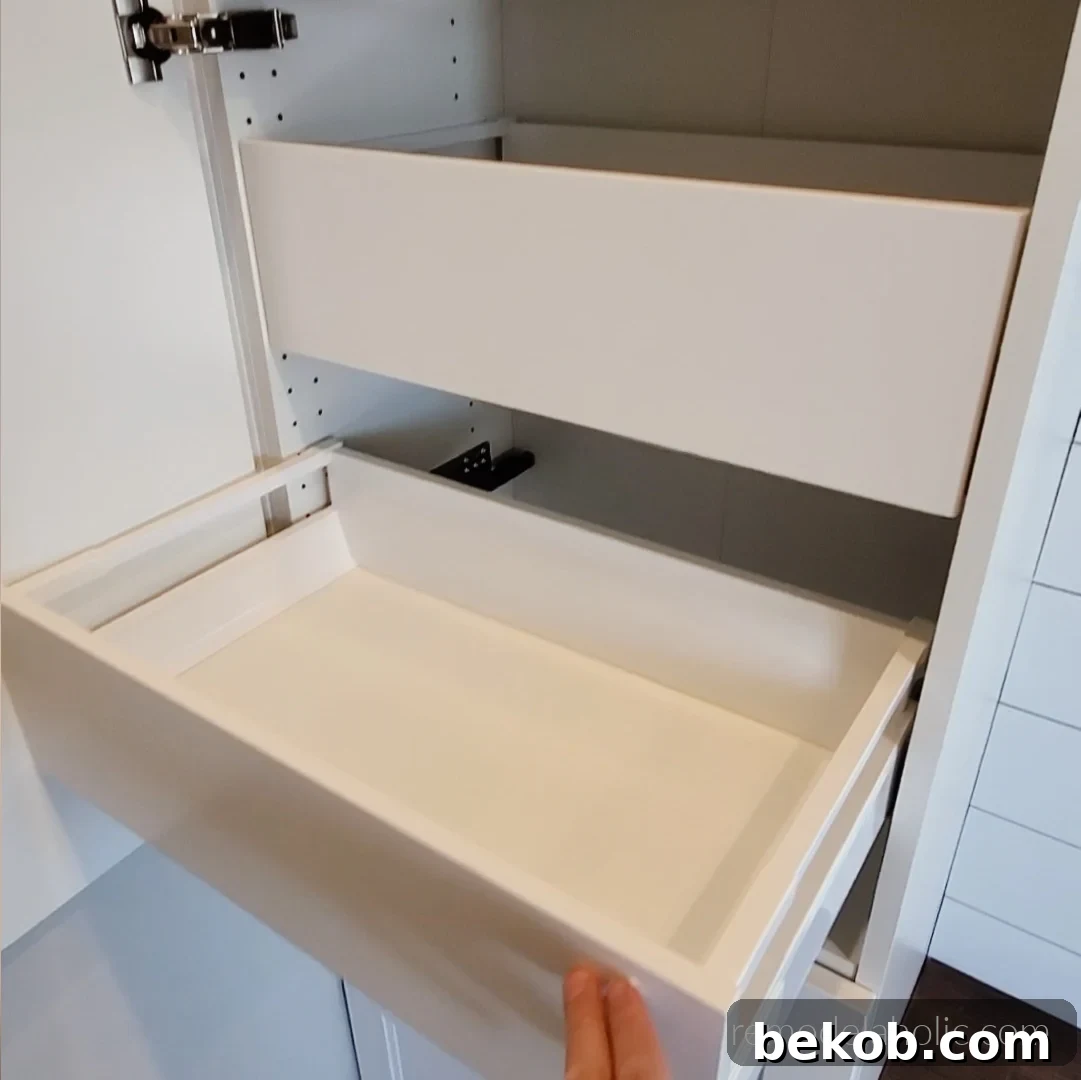 Ikea Mudroom Bench DIY With Storage Cabinet Drawers, Remodelaholic