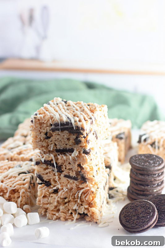 Oreo Krispie Treats 1 2