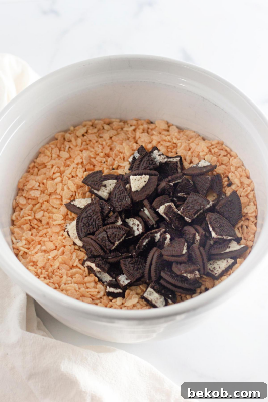 Oreo Krispie Treats Process 9