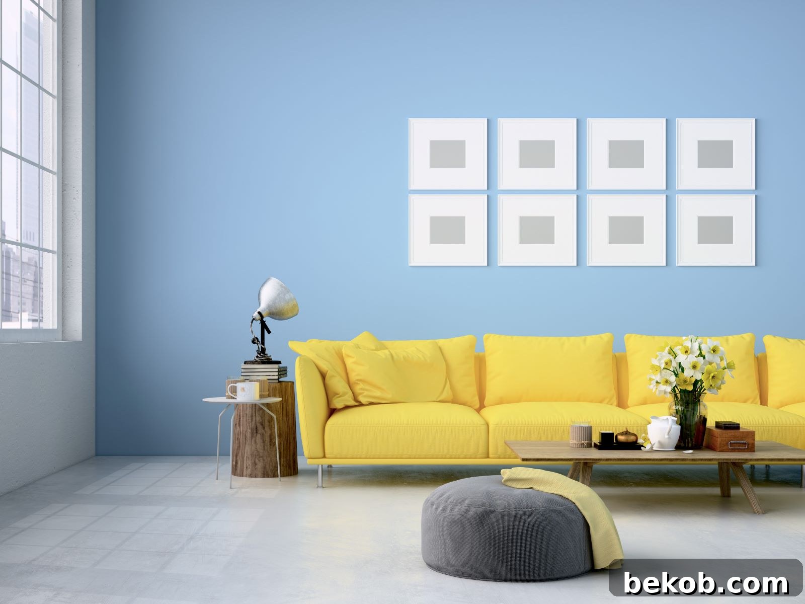 Sky Blue And Yellow