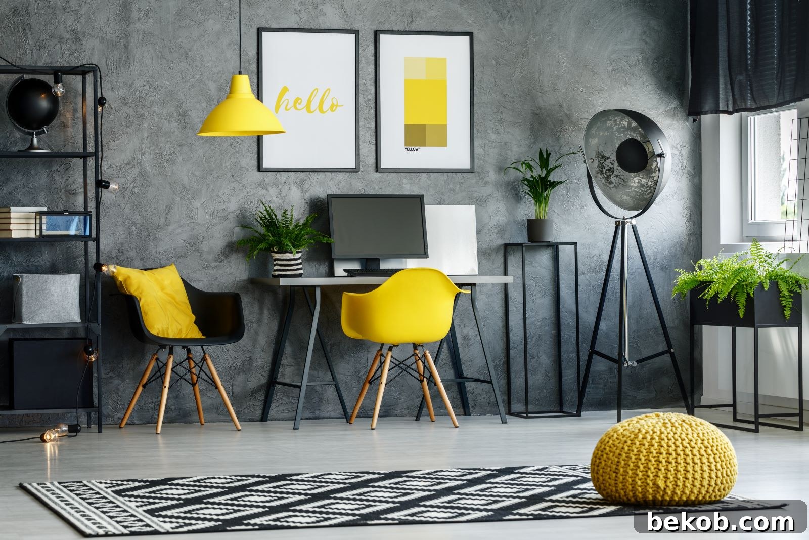 Yellow And Gray