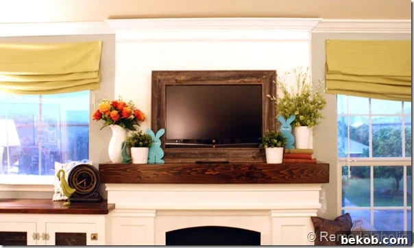 Initial Mantel Decor Attempt