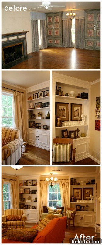 Updated Living Room from Italian to Country Cottage
