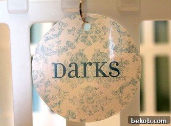 Laundry Basket Labels for Organization
