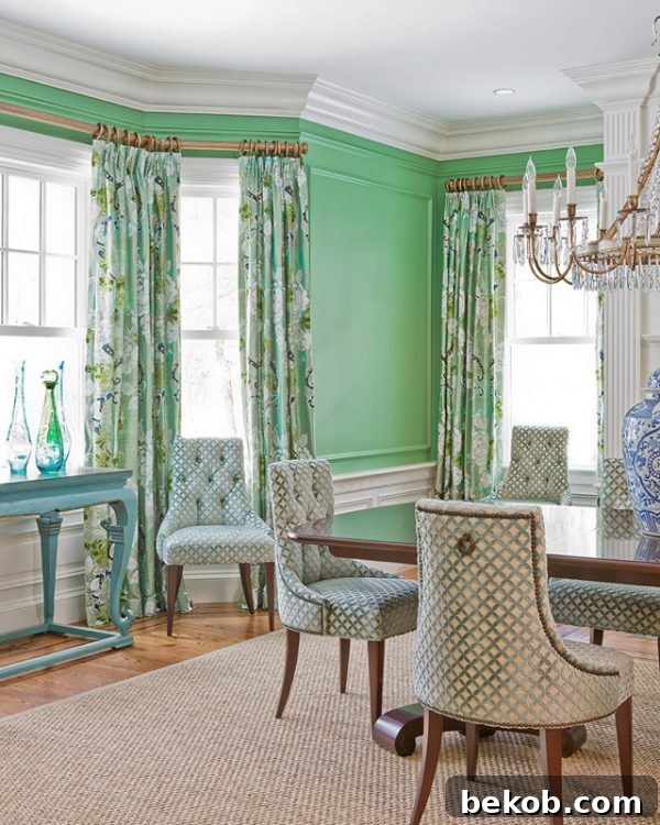 Katie Rosenfeld Design green living room