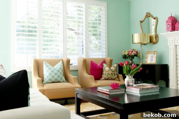 BDG Style mint living room