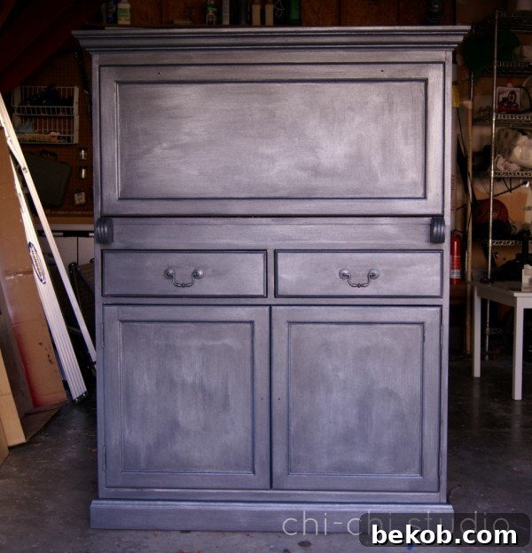 ChiChi studio hutch finished in garage