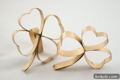 Toilet Paper Roll Shamrocks
