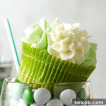 Shamrock Milkshake Cupcakes