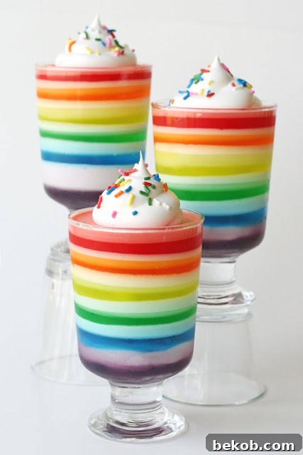 Rainbow Jello