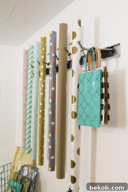 DIY Gift Wrapping Center