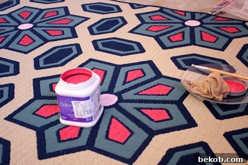 Almost Done Painting Rug