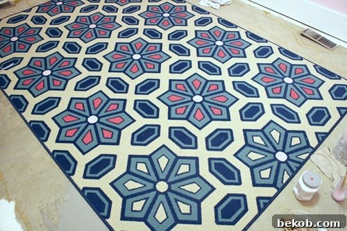 Finished Painting Rug