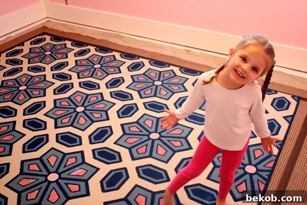 Etta's Finished Painted Rug
