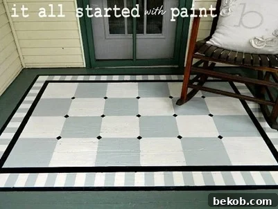 Painted Porch Rug