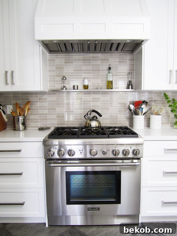 Mini Subway Tile Kitchen Backsplash