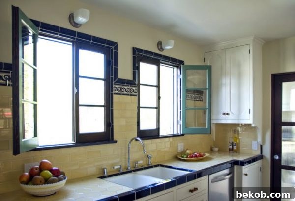 Art Deco Style Tiles Kitchen Backsplash