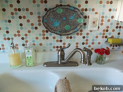 Contact Paper Kitchen Backsplash
