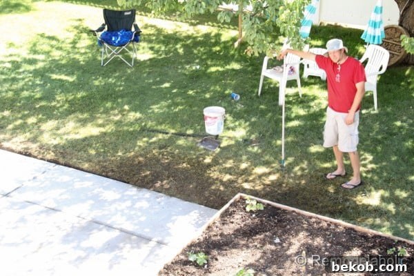 Cleaning Concrete Spills from Lawn