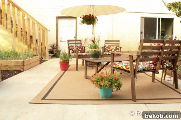 Expansive Backyard Patio Area