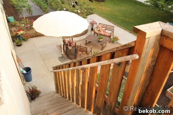 Backyard Patio with Modern Furniture