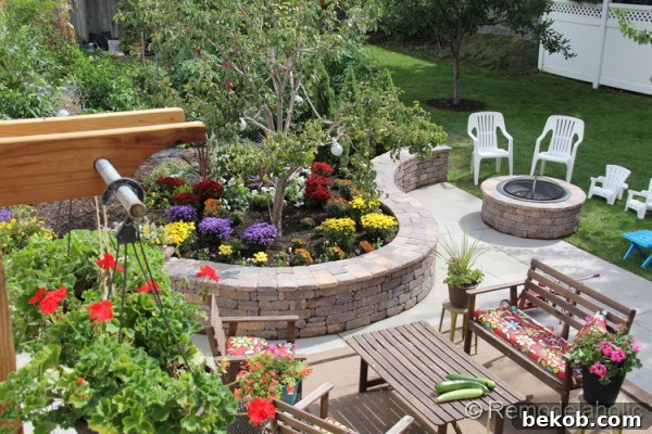 The vibrant autumn garden in full bloom, showcasing a harmonious blend of various fall plant species