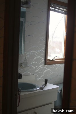 Before the elegant master bath remodel