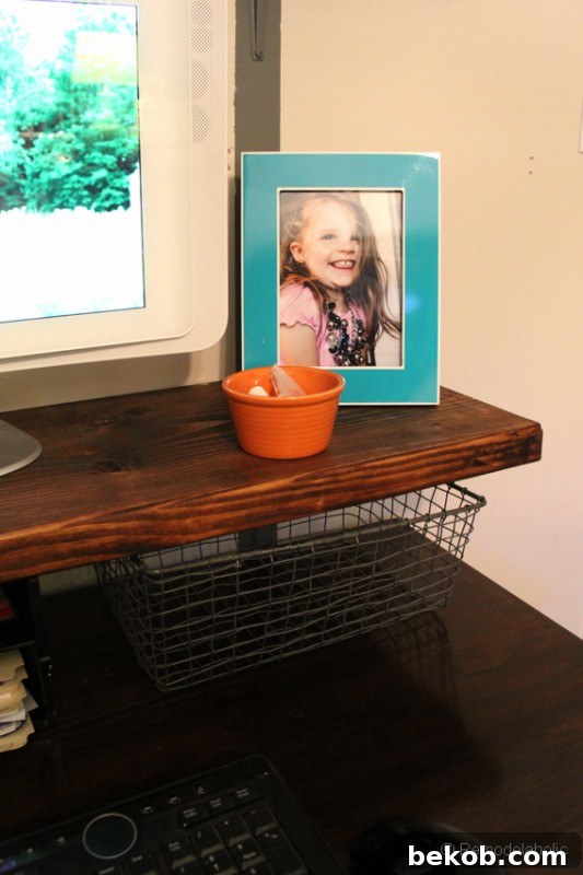 Functional and Beautiful Rustic Shelving for Home Office