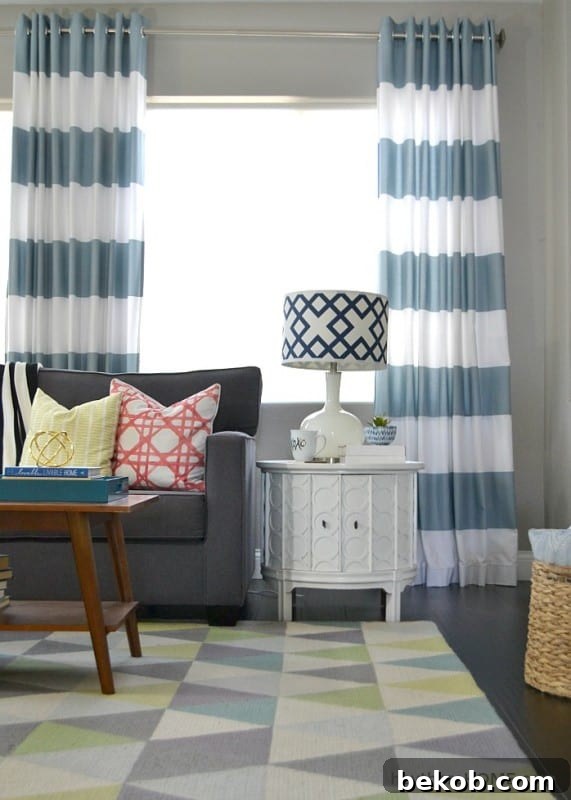 Grommet Top Curtains, By Hey There Home