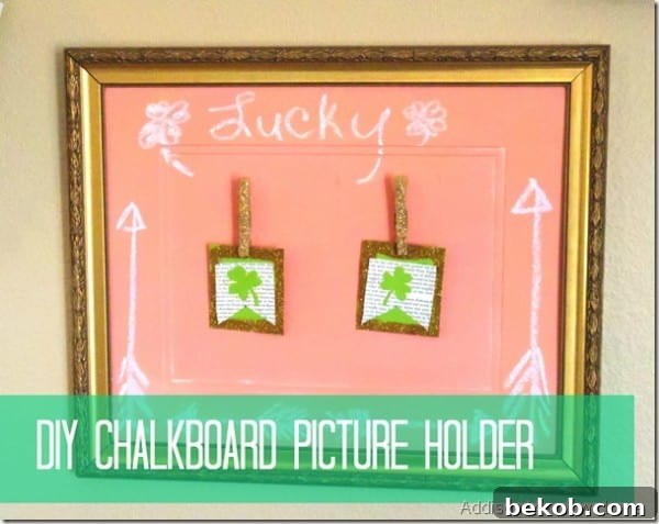 DIY Chalkboard Photo Holder By Addison Meadows Lane
