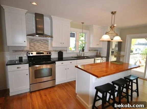 Remodeled One-Wall Kitchen