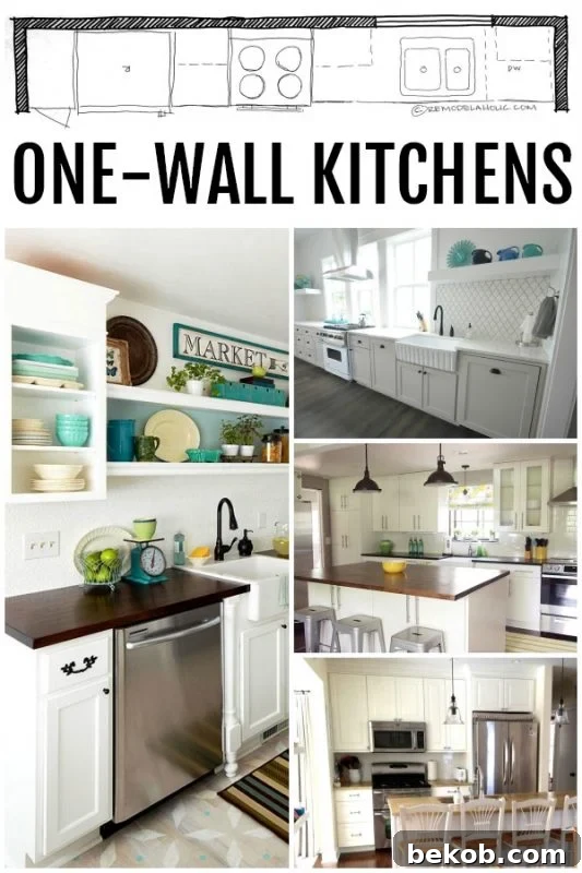 Single Wall Kitchen Layouts