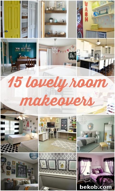15 Lovely Room Makeovers via Remodelaholic.com
