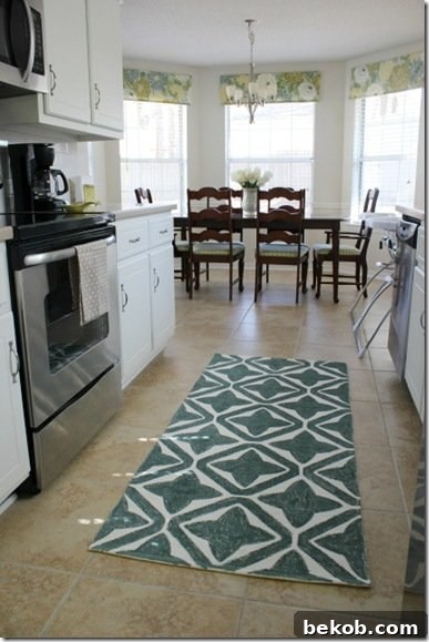 DIY Stamped Rug