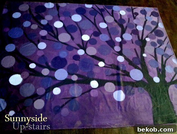 Painted Dropcloth Floorcloth