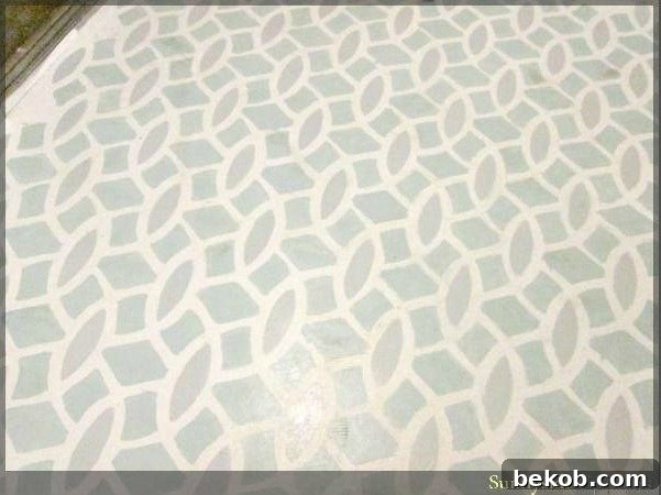 Stencil Cement Floor