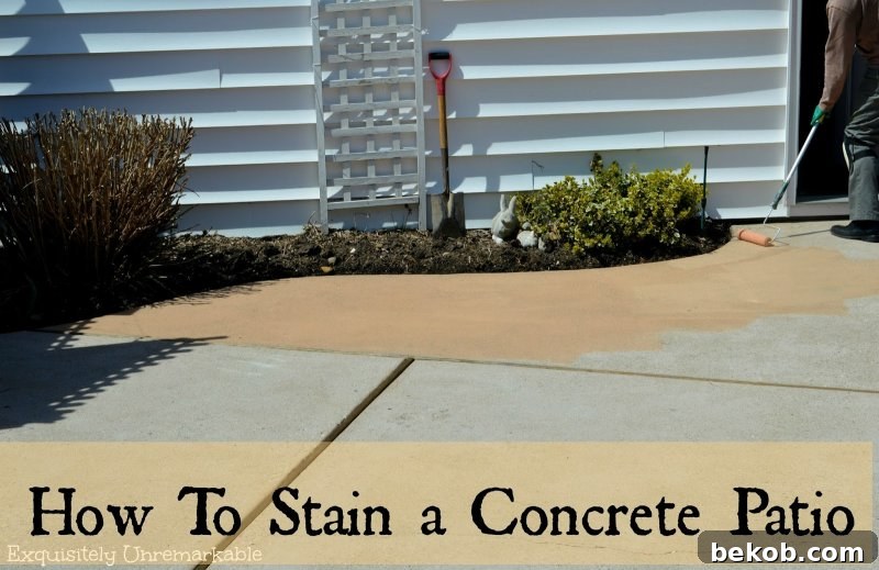 Stain Concrete Patio