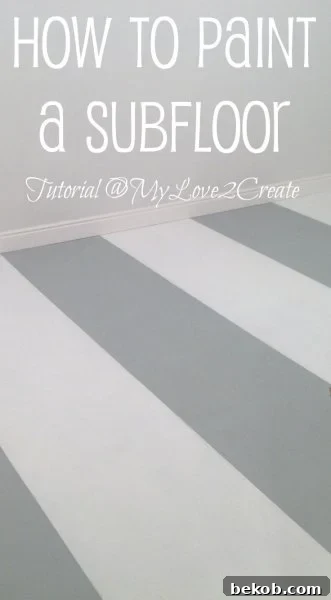 How to Paint a Subfloor