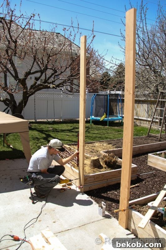 Vegetable Garden Arbor DIY Plans-20