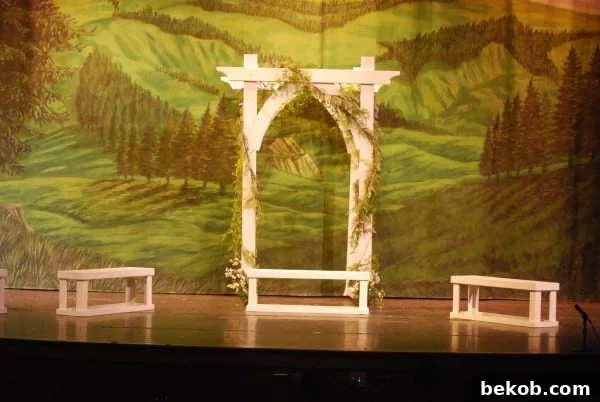 DIY Garden Arbor For Set Of School Play Using @Remodelaholic Tutorial