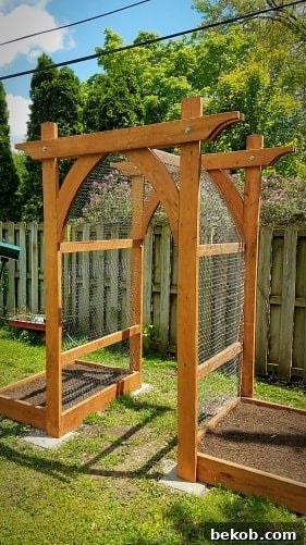 Reader Feature Vegetable Gardern Arbor Remodelaholic.com