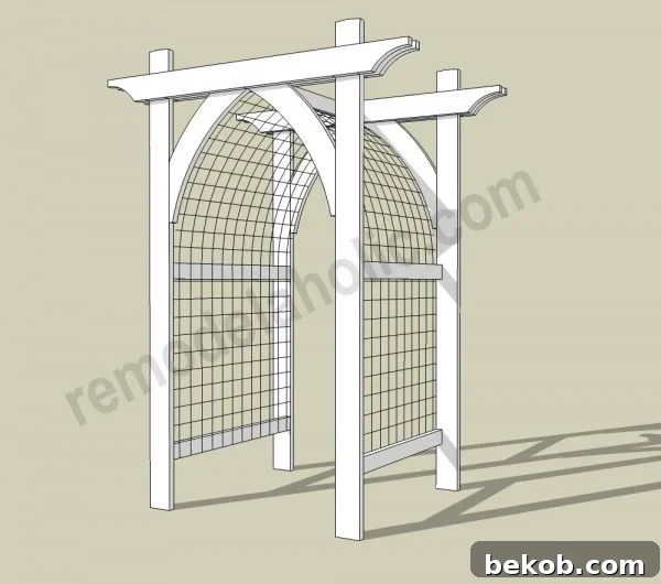 Vegetable Garden Arbor DIY Plans 2