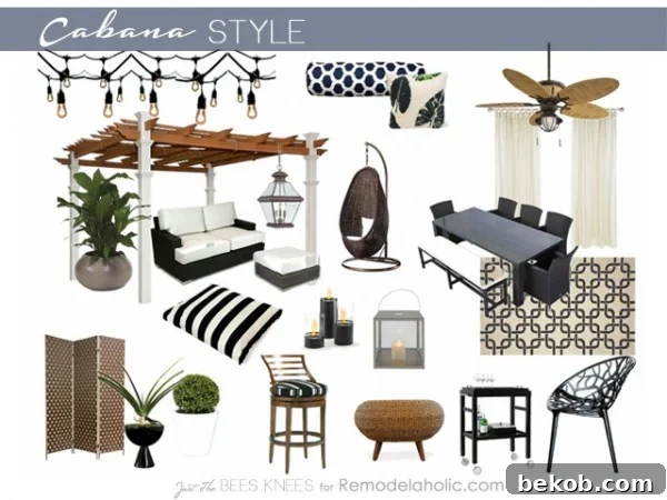 Cabana Style on Remodelaholic.com -- Create resort-style comfort in your backyard!