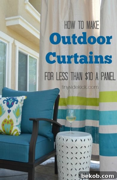 16 Inspiring Summer Makeovers for Your Home and Garden 2 DIY Inexpensive Outdoor Curtains for Enhanced Patio Privacy and Shade