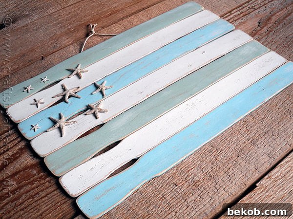 Paint Stick Starfish Flag