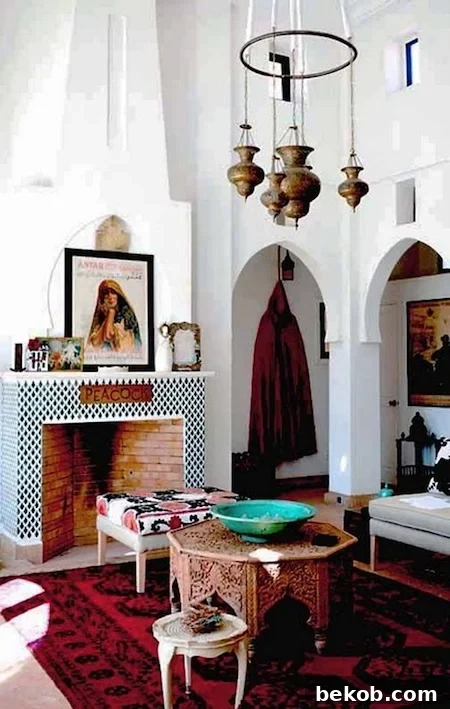 Moroccan Flair: Modern Design with a North African Soul 5 Moroccan style living area