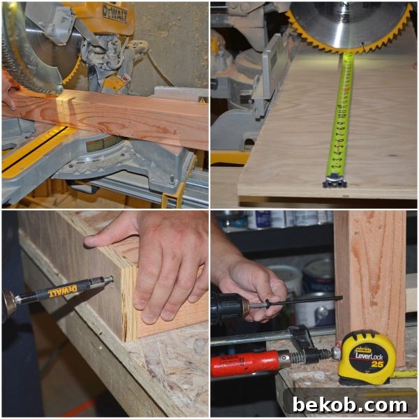 DIY Coffee Table Legs Construction Steps