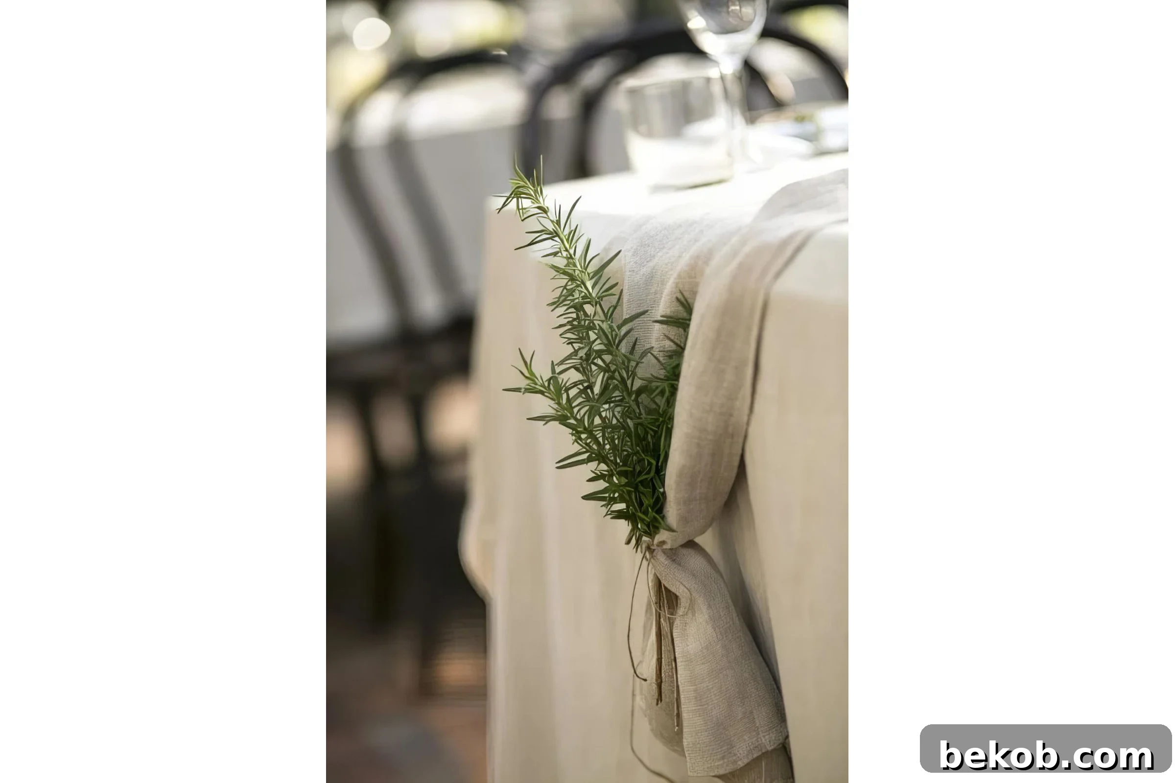 Use Fresh Sprigs Of Evergreen Pine To Tie A Table Runner Colin Cowie Weddings Via @Remodelaholic 033045